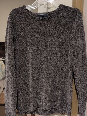 Karen Scott Gray Crewneck Sweater